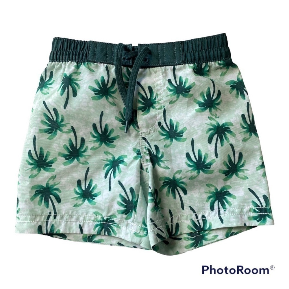 OLD Navy Baby Boys Palm Tree Swimming Trunks Size 6-12 Months